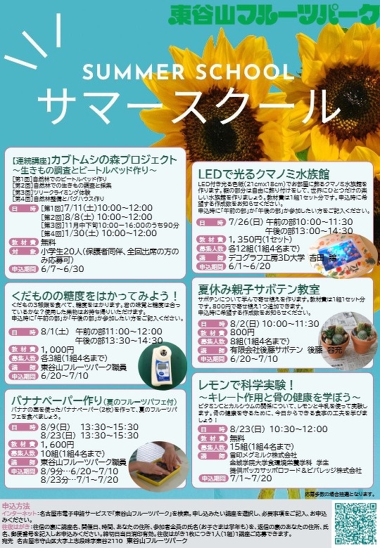 フルーツふれあいDay6月のチラシ（裏）